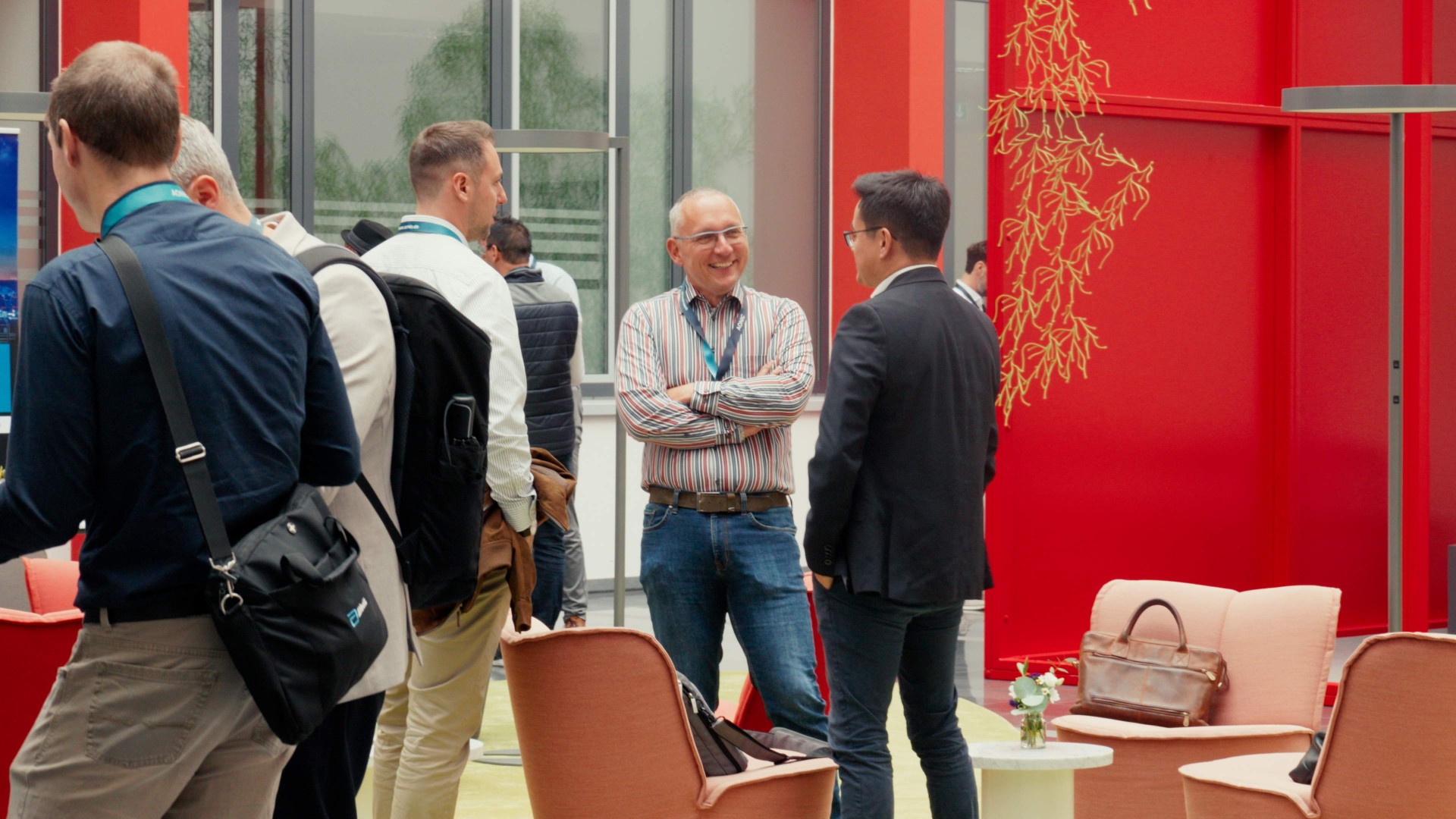 Persönliches Gespräch in der Lounge